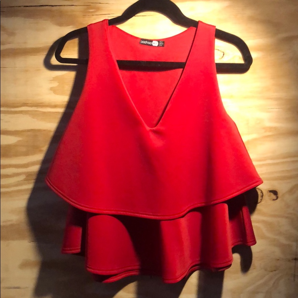 Red blouse